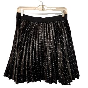 Shinestar Polkadot Pleated Skirt | Size Large | Style SS8358B